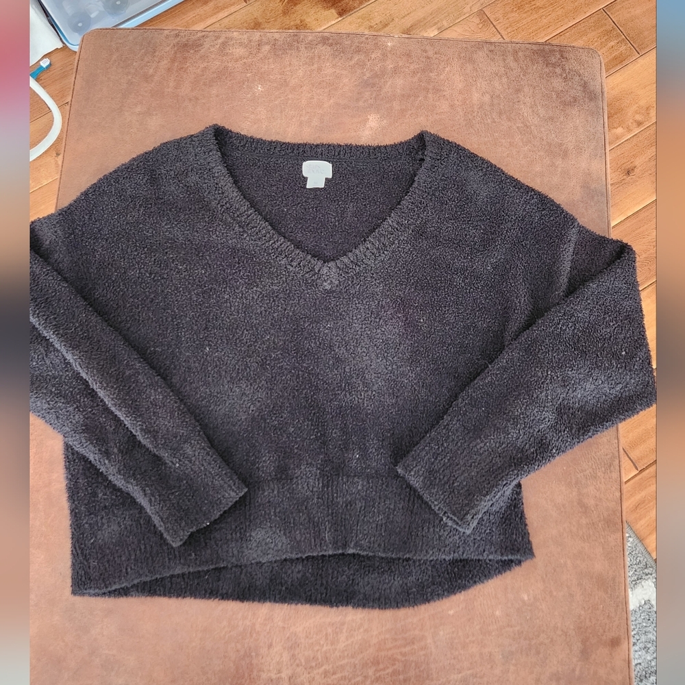 Stars Above V-Neck Cropped Sweater